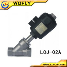 L173 DN15 pneumatic plastic Actuator Female angle check valves